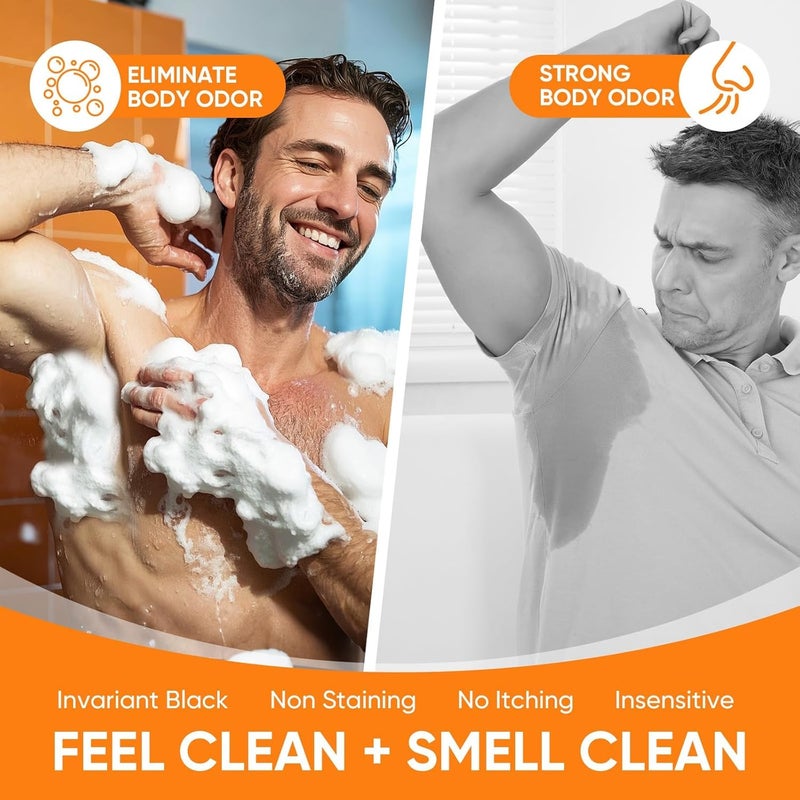 GPP Persimmon Soap Bar for Body Odor Control â€“ 3 PCS Natural Body Wash Soap for for Old People Smell Eliminating Body Odor, Purifying Deodorizing Odor Eliminator for Women & Men, 3.53oz/per - Image 2
