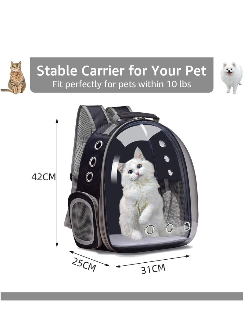 MIXDE Cat Carrier Bubble Bag, Transparent Breathable Capsule Backpack, Pet Convenient Carrier Bag for Small and Medium Cats Dogs. Hiking, outdoor use - Image 2