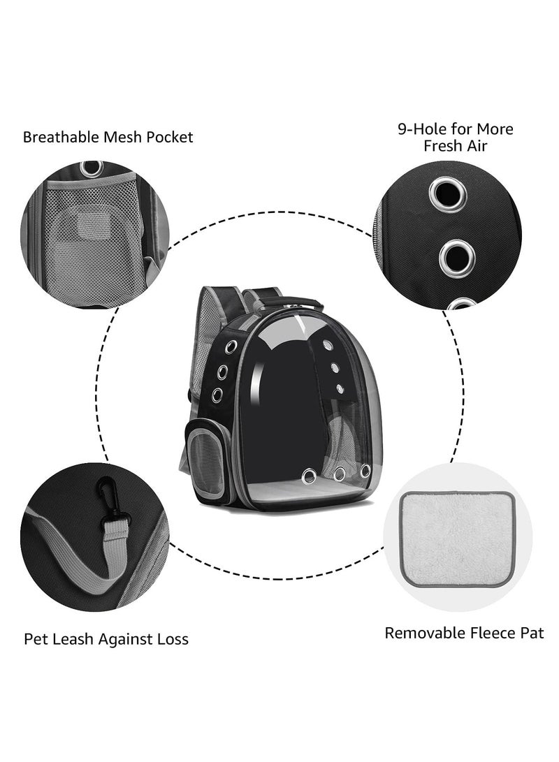 MIXDE Cat Carrier Bubble Bag, Transparent Breathable Capsule Backpack, Pet Convenient Carrier Bag for Small and Medium Cats Dogs. Hiking, outdoor use - Image 4