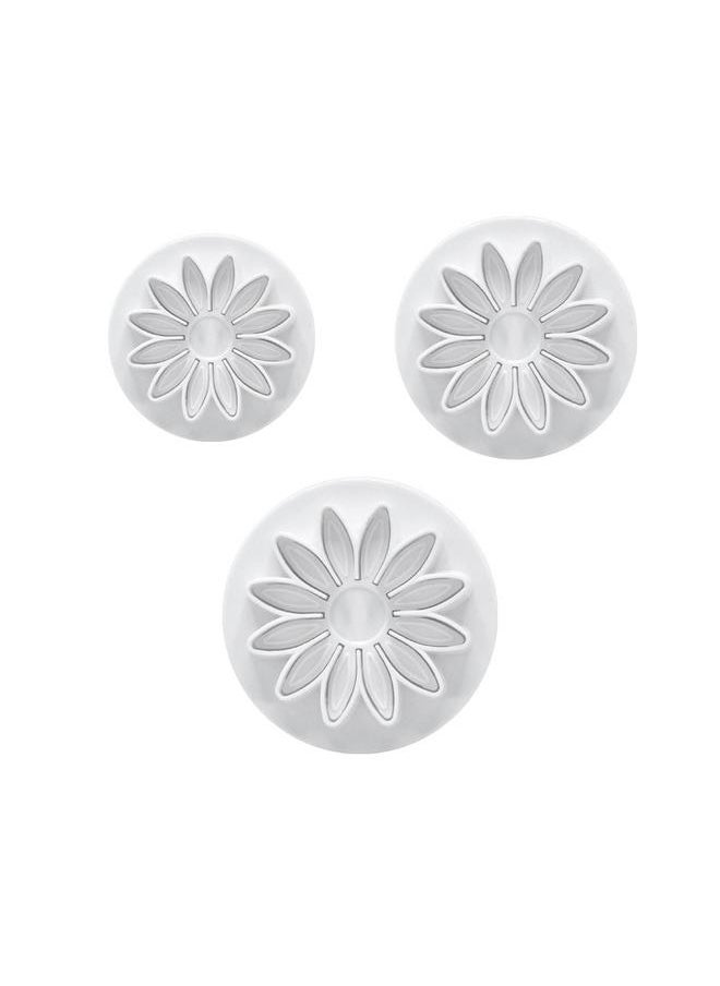 yongsheng Plunger Cutters, Veined Sunflower Daisy and Gerbera, Sunflower candy flower design printing mold 3-Pack  - Image 1