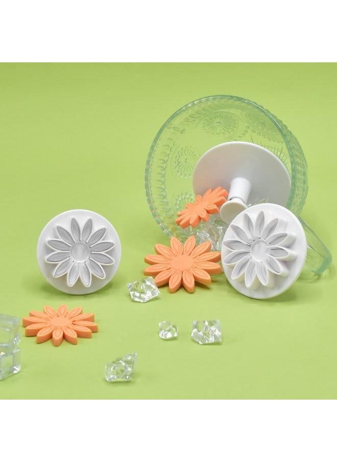 yongsheng Plunger Cutters, Veined Sunflower Daisy and Gerbera, Sunflower candy flower design printing mold 3-Pack  - Image 5
