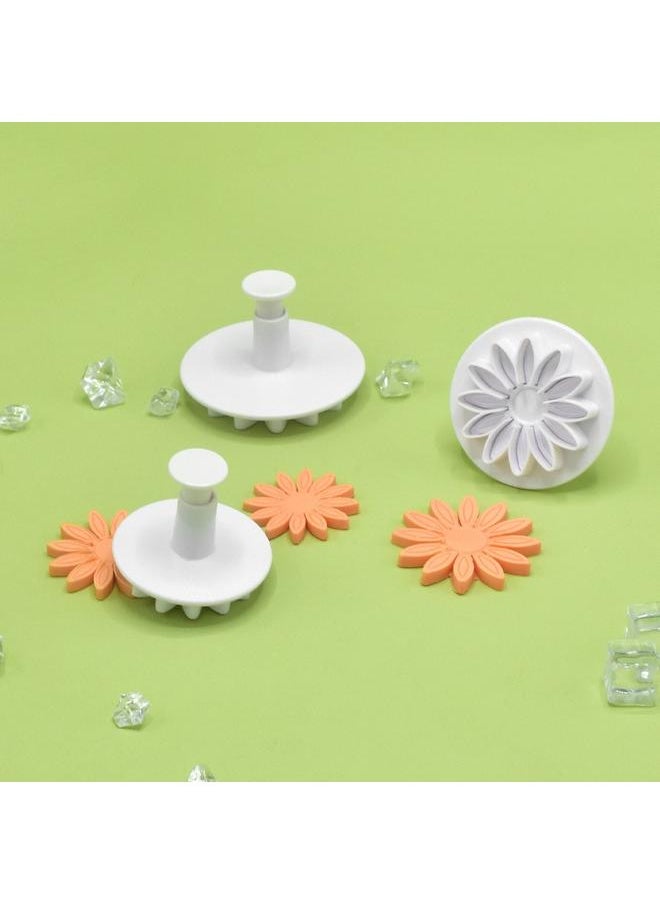 yongsheng Plunger Cutters, Veined Sunflower Daisy and Gerbera, Sunflower candy flower design printing mold 3-Pack  - Image 4