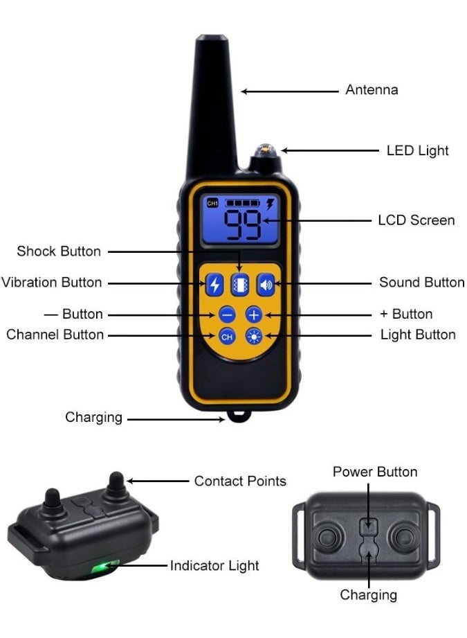 Baybal Dog Training Collar - Shock Bark Collar with 4 Modes, Waterproof & Rechargeable for Small to Large Dogs - Image 3