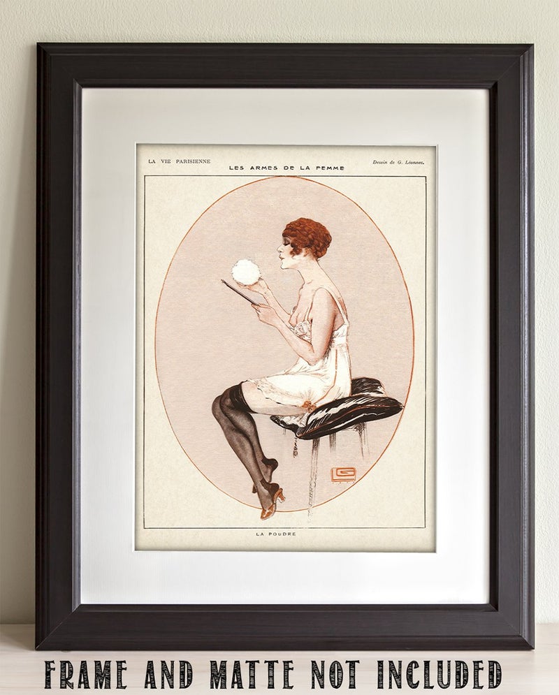 Lone Star Art French Powder Room Pink Bathroom Art Print - 11x14 Unframed Print - Great Gift and Decor for Bathroom, Bar and Restaurant Under $15 - Image 2