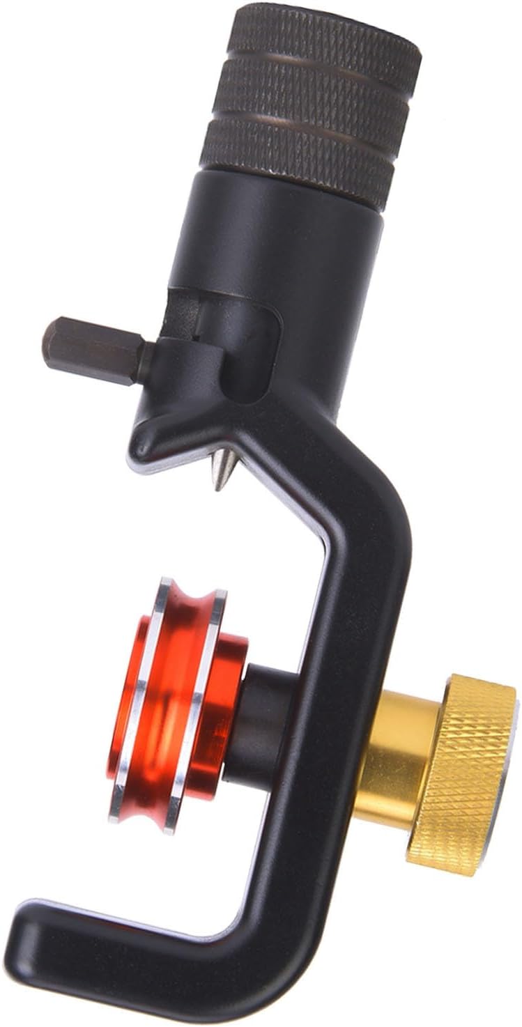 Generic Wire Stripping Knife Cable Cutter with Anodized Steel Handle Optical Fiber Cutting Tool for 4-10mm Cable Cutting and Stripping in Networking and Electronics - Image 2