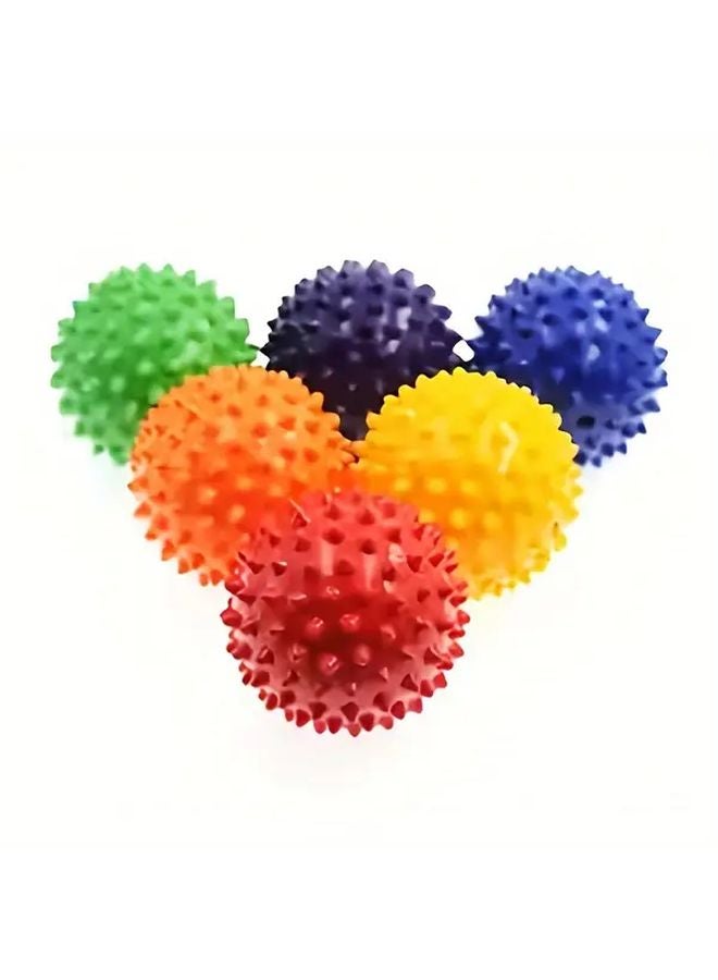 قطعتان من مجموعة كرات اليوجا والتدليك البرتقالية والسوداء لاسترخاء العضلات واللياقة البدنية - Image 2