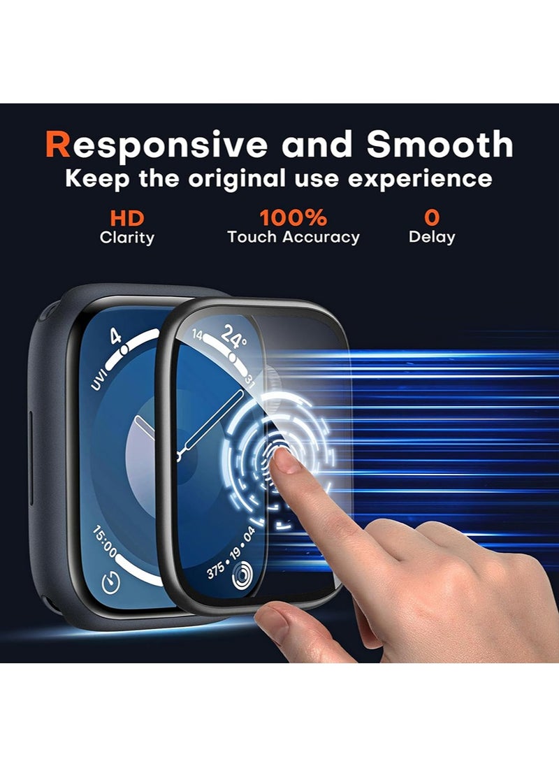 SNBFA Smartwatch Screen Protector for Apple Watch Series 10 42mm, Tempered Glass Ultra Thin HD Full Coverage Anti-Scratch 2 PCS  - Image 3