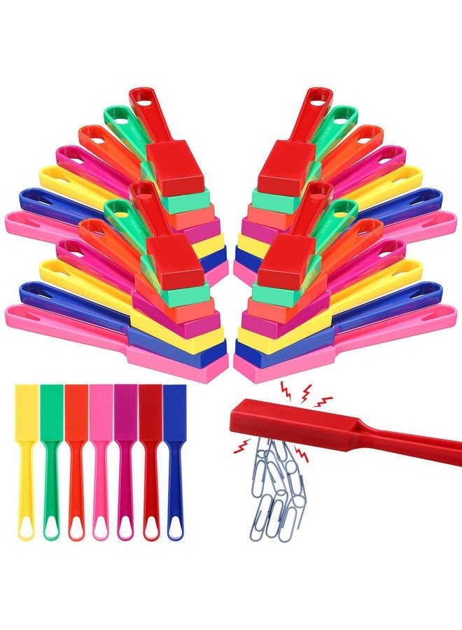 Sanwuta 28 Pcs Magnetic Bingo Wand For Kids Educational Learning 8 Inch Rainbow Magnet Wand With Magnet Bar Magnet Sticks Science Experiment Tools For Preschool Learning Toys Classroom Bingo Games 7 Colors - Image 2