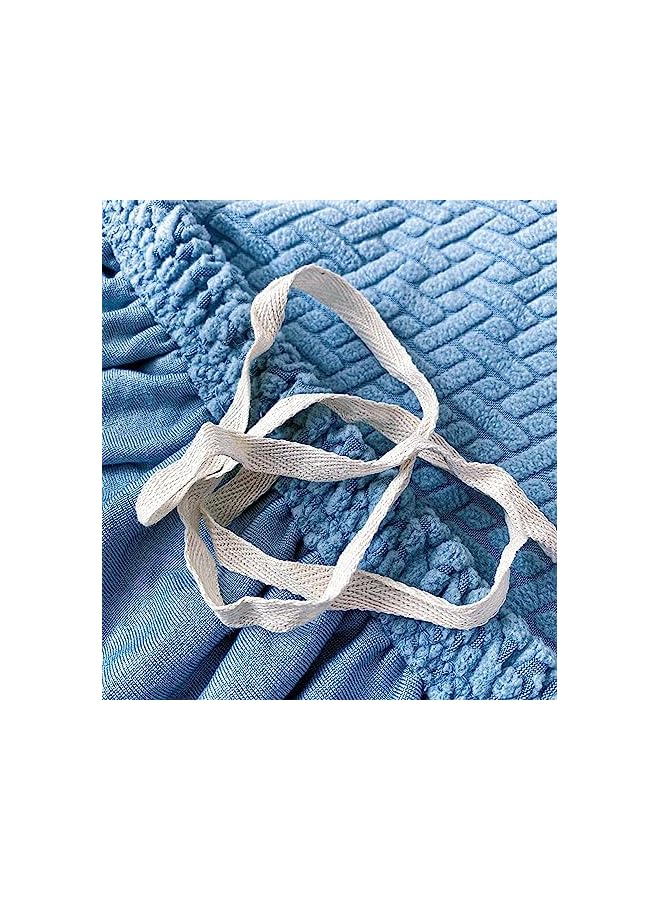 The Bros Sofa Cover 2 Seater Elastic Sofa Cover for Couch Sofa Covers Perfect 2 Seater Sofa Cover Stretchable Sofa Slipcover (2 Seater Sofa Cover, Sky) - Image 5