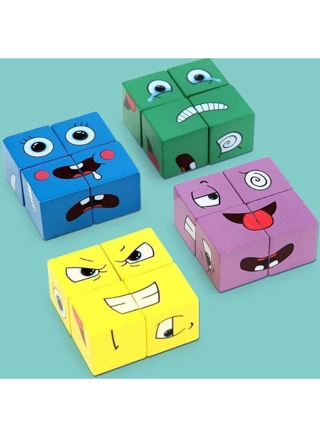 BAIG Funny Face Expression Matching Cube Game for Kids - Image 1