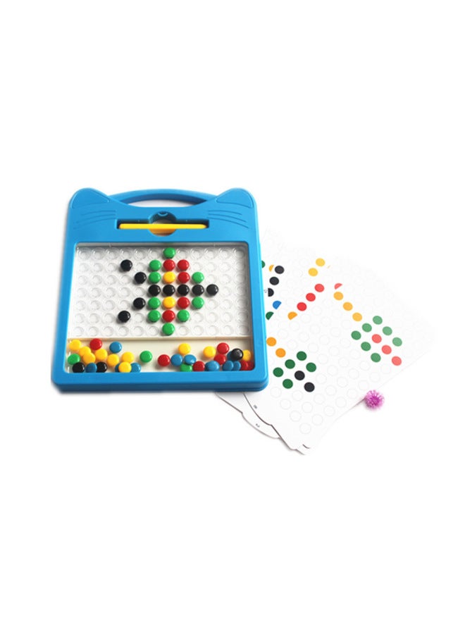 Magnetic Brush Drawing Board Jigsaw Puzzle Toy To Stimulate Children's Imagination, Concentration, Educational Thinking Training Drawing Board-Color:934 Kitten Blue - Image 1