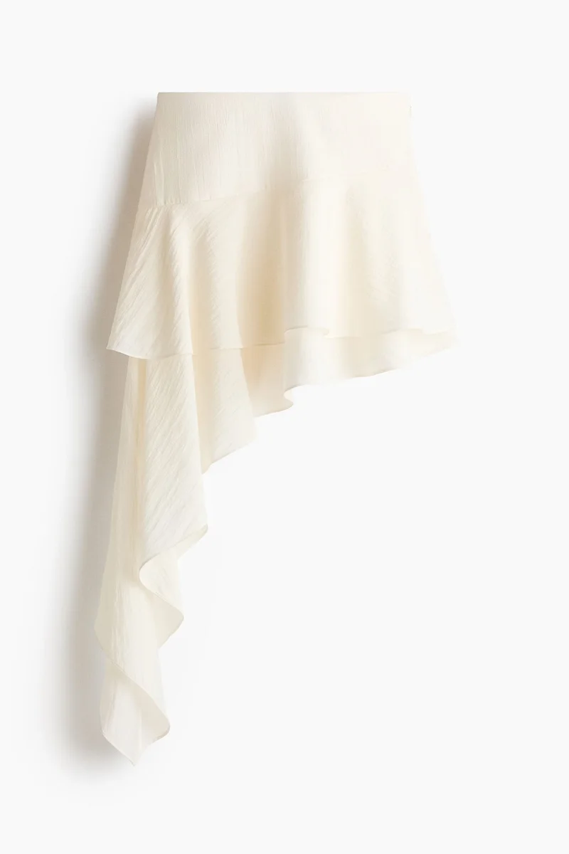 H&M Draped-panel tiered skirt
