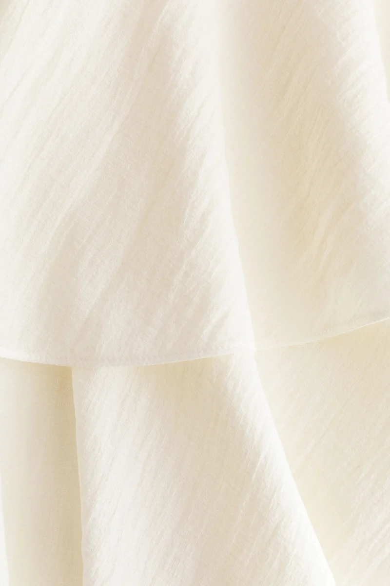 H&M Draped-panel tiered skirt