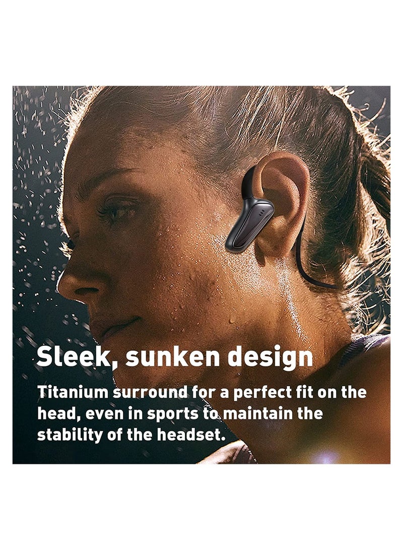 SYOSI SYOSI Bone Conduction Headset, Lightweight and Comfortable Open Bluetooth Wireless Headset, for Sports and Running, Sweatproof and Drop-Proof, No Ear Damage and Long Battery Life. - Image 2