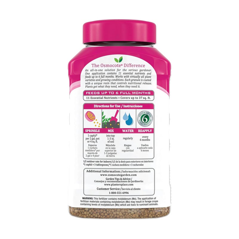 Osmocote Plus Smart-Release Plant Food for Outdoor & Indoor Use, 1 lb - Image 2