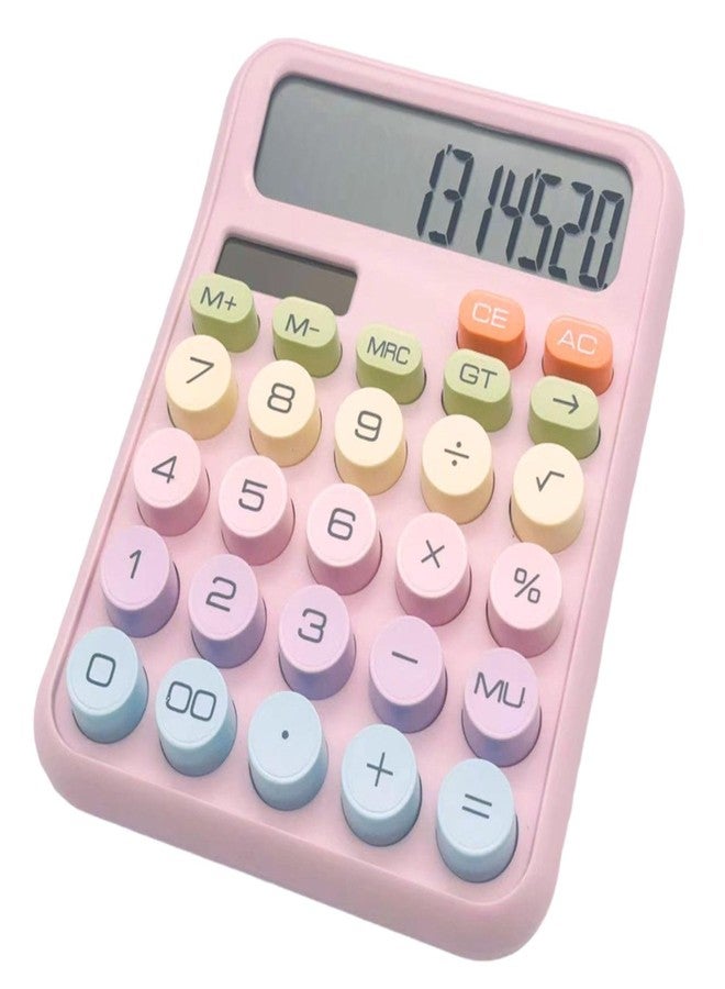 KACHKIT Colorful Candy Calculator, 12 Digit Large LCD Display and Big Round Buttons, Colored Electronic Calculator, Big Colorfulcalculator, (Multicolor ; Pcs-1). - Image 1