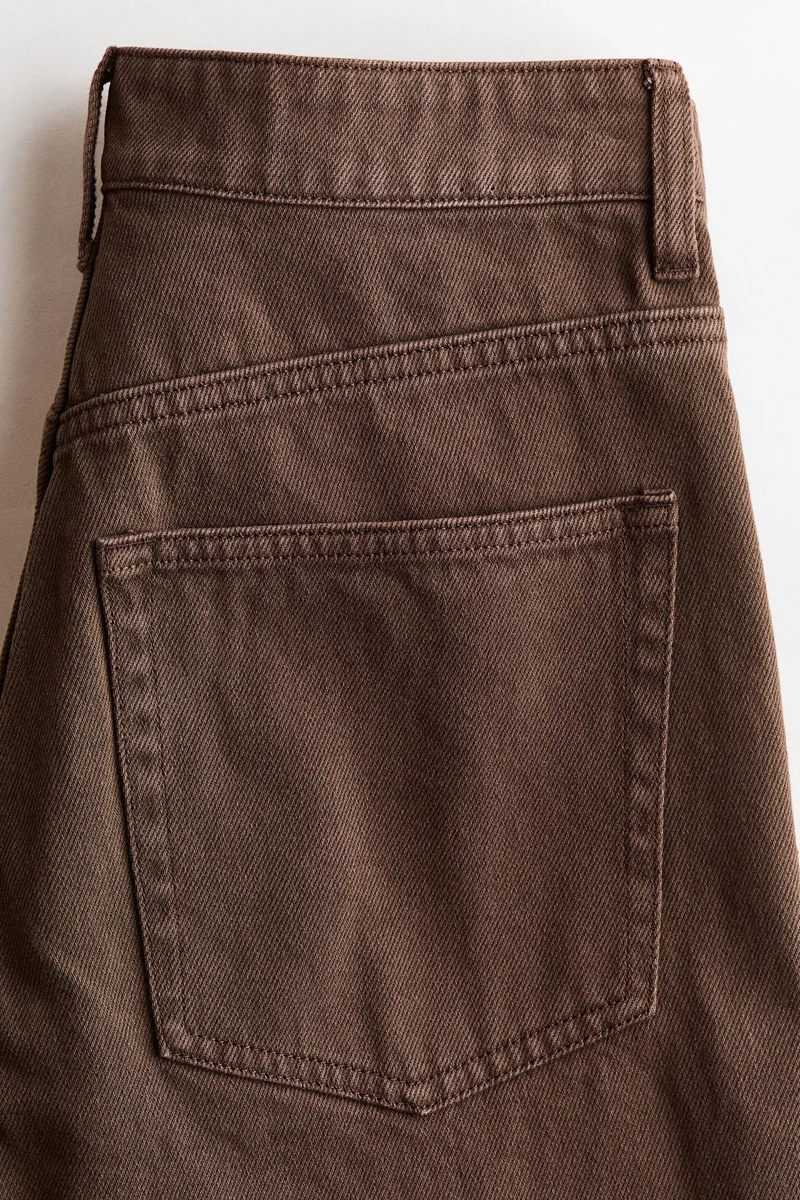 H&M  Straight High Waist Ankle Jeans for Women | Best Price UAE