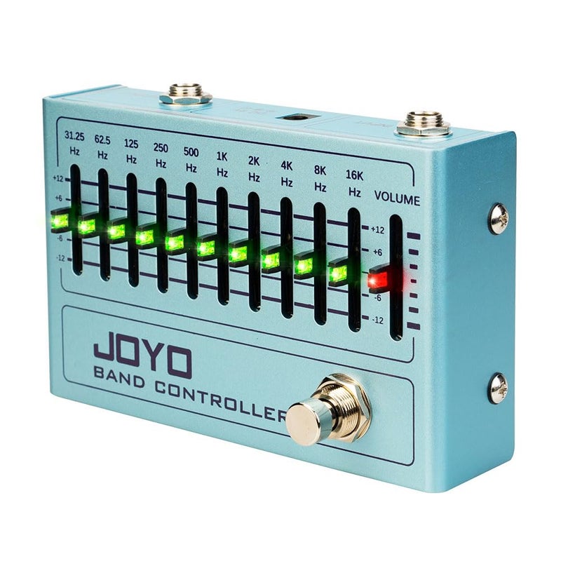 JOYO EQ Pedal 10 Band Equalizer (31.25Hz-16kHz) for Electric Guitar, Bass and Multi-string Guitars (R-12) - Image 1