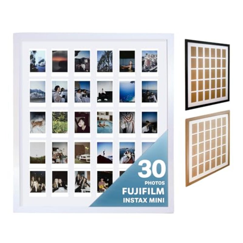 إطارات صور لتزيين الحائط - متوافقة مع فيلم Polaroid Fujifilm Instax Mini Film - إطارات صور متعددة مجمعة للجدار - الكلية، الصور العائلية - غرفة المعيشة، النوم، ديكور غرفة النوم - Image 1