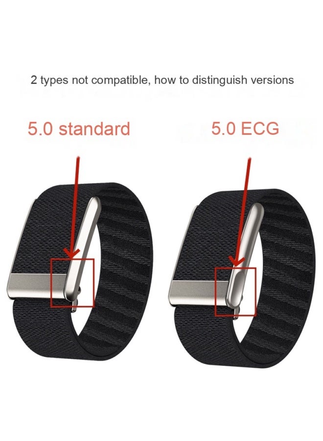 Elastic Braided Nylon Wristband for Whoop5.0 & Whoop MG ECG Smart Watch - Image 3