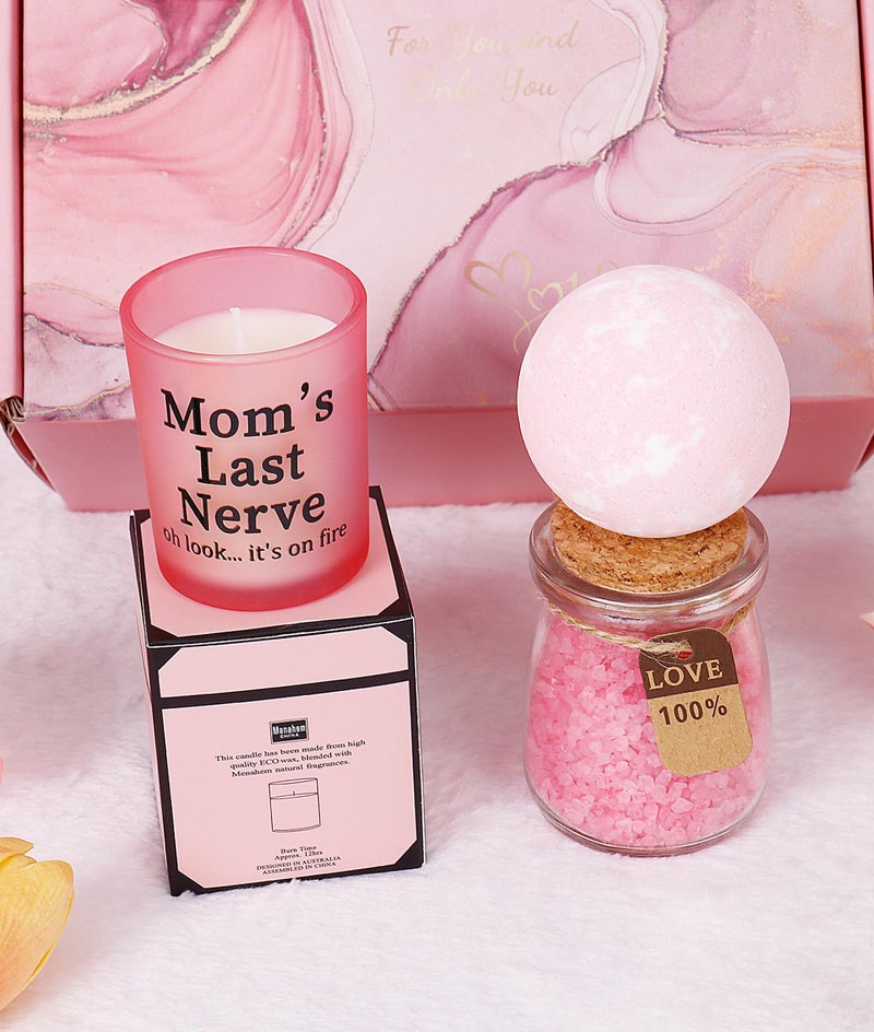 ONEVIVE Birthday & Christmas Gifts for Mom, Women & Friends - Relaxing Spa Gift Basket with Tumbler & Candle Set - Image 4