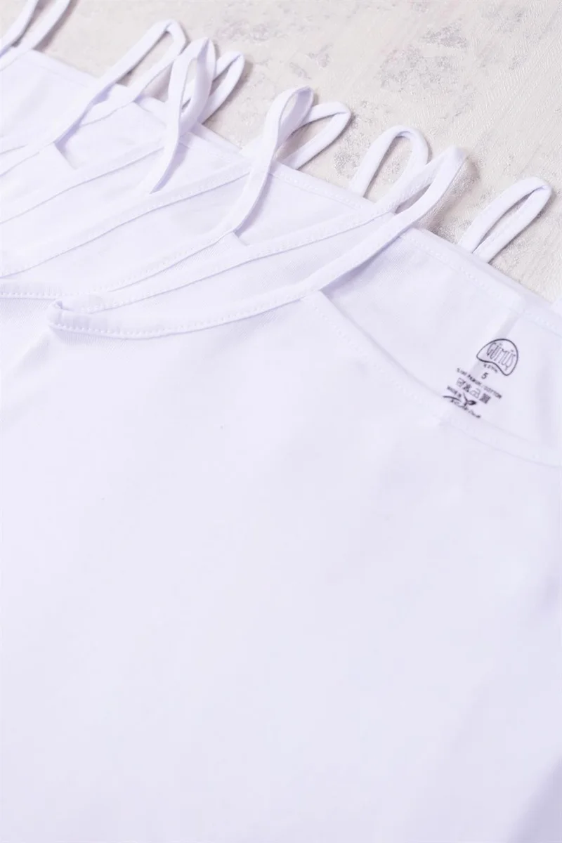 Gümüş Silver 6-Piece Girls' Suspender Undershirt