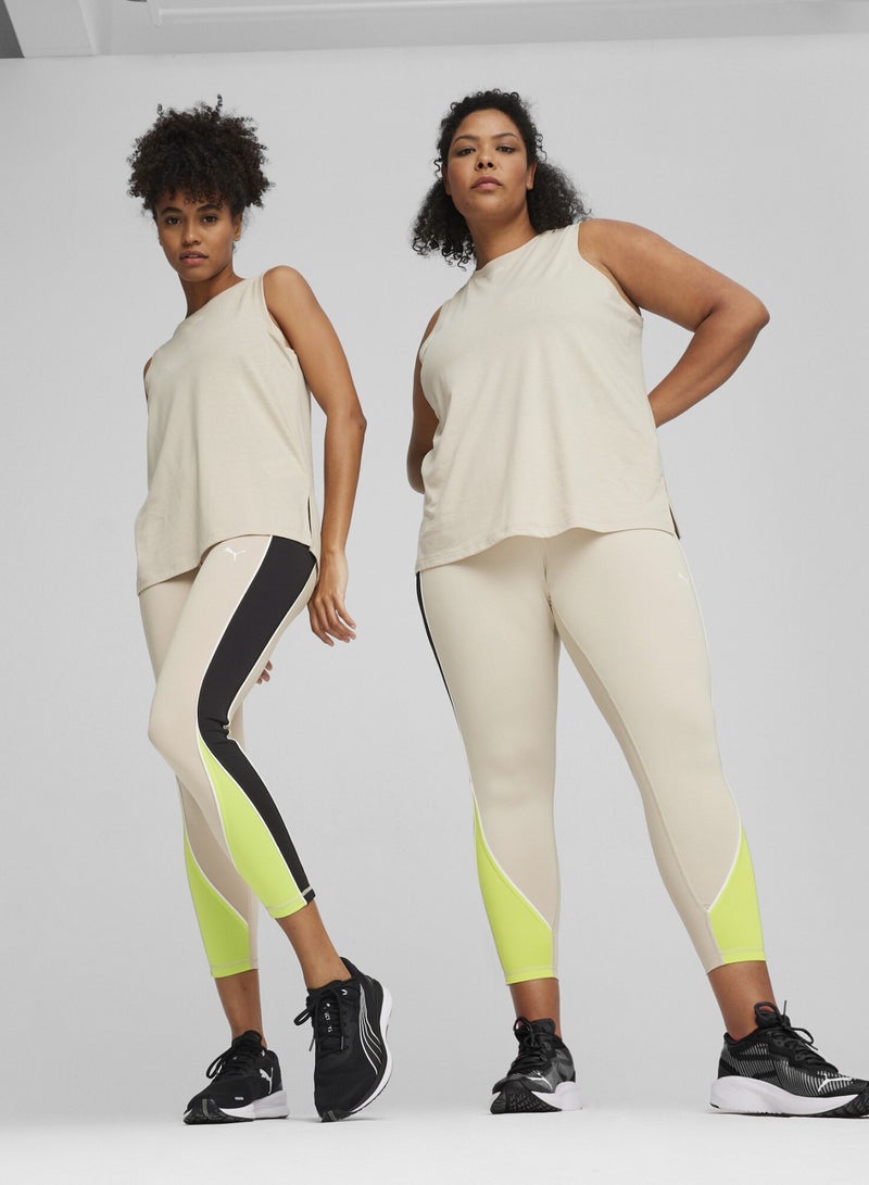 PUMA FIT Womens Beige 7/8 Training Tights - Image 4