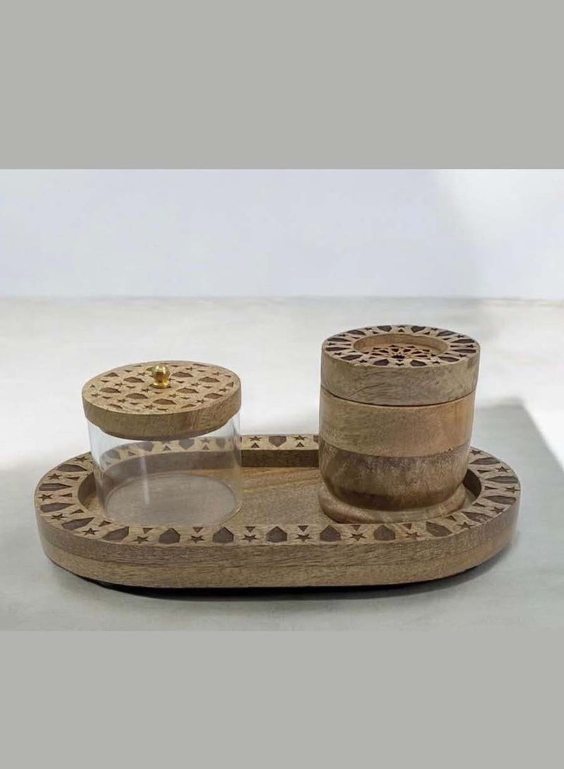 Generic Incense burner set with incense box and tray  - Image 2