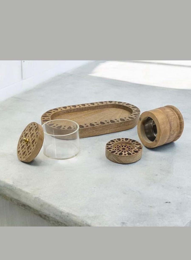 Generic Incense burner set with incense box and tray  - Image 3