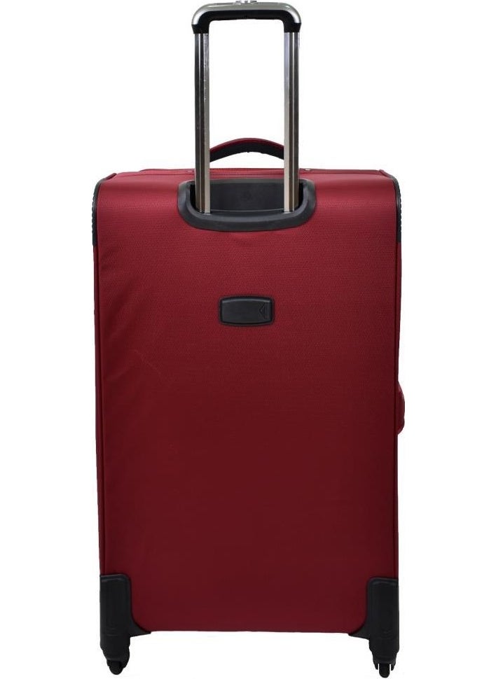 U.S. Polo Assn. - Base. Polo Assn. Suitcase Large Size Claret Red Fabric Suitcase - Image 1