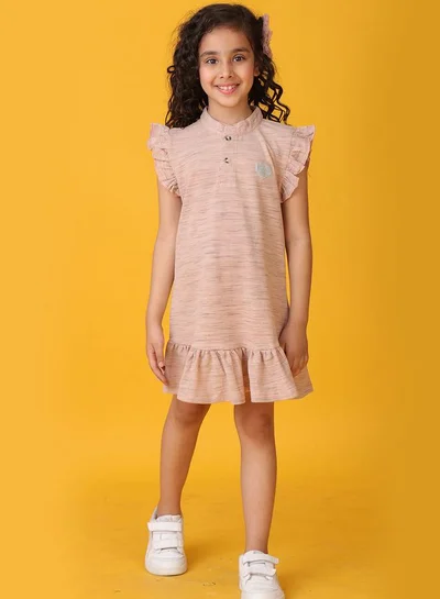 Anthrilo Anthrilo Textured Ruffled Sleeve Mini Dress