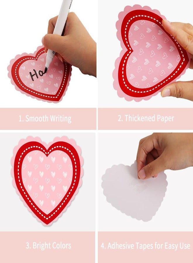Vuzvuv 60Pcs Paper Heart Cutouts for Valentine's Day Bulletin Board Decorations,Heart Cut Outs for February Wall Decor,Classroom Decorations - Image 3