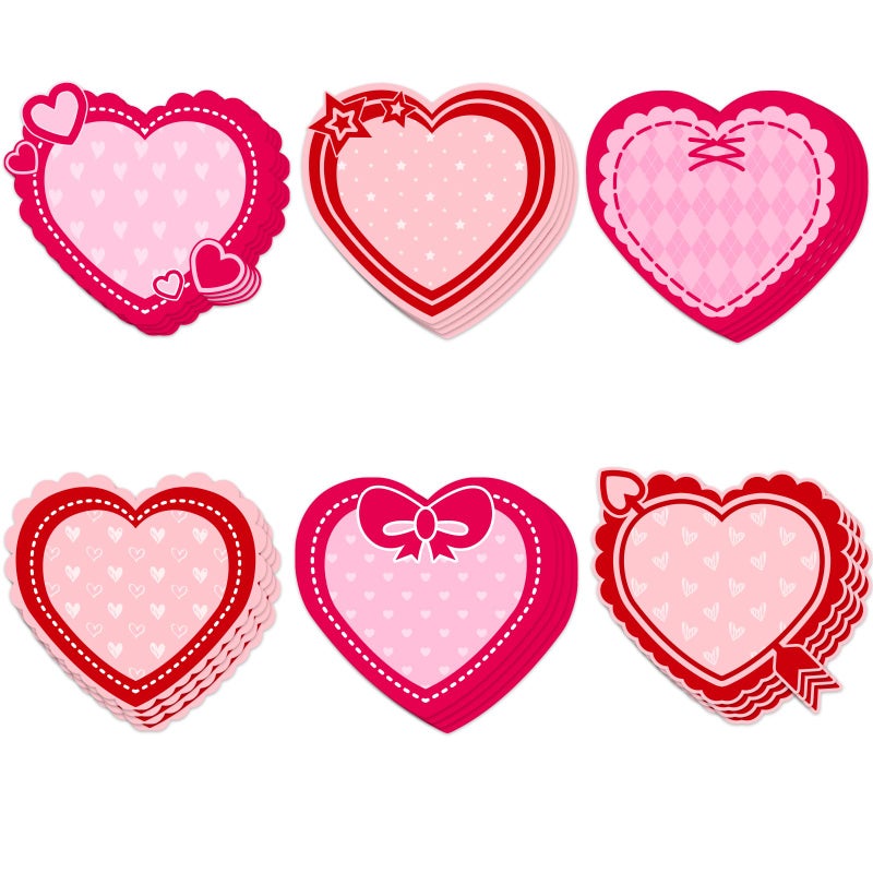 Vuzvuv 60Pcs Paper Heart Cutouts for Valentine's Day Bulletin Board Decorations,Heart Cut Outs for February Wall Decor,Classroom Decorations - Image 1