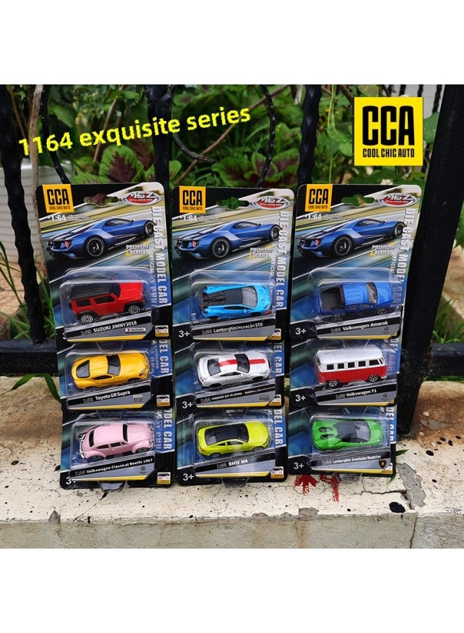 CCA Color Per 1/64 Alloy Car Model A Variety Of Sports Car Racing Simulation Metal Car Pocket Car Sliding Shock Absorber-Color:82022 Audi RS5-DTM-Black  - Image 2