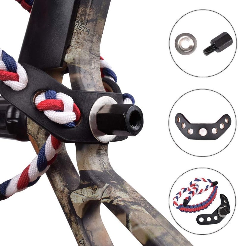 Yls Bow Slings Archery Wrist Sling Compound Bow Easy Carry Adjustable for Hunting Shooting - Image 2