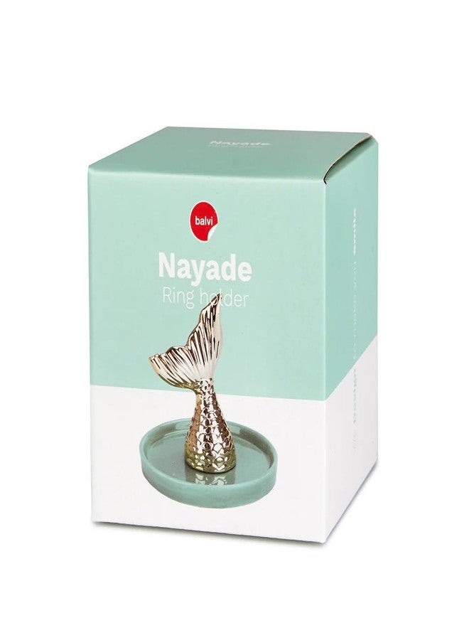 Balvi Nayade Ring Holder - Mermaid Tail Jewelry Dish - Gold - Modern Style - Captivating Centerpiece - Image 5