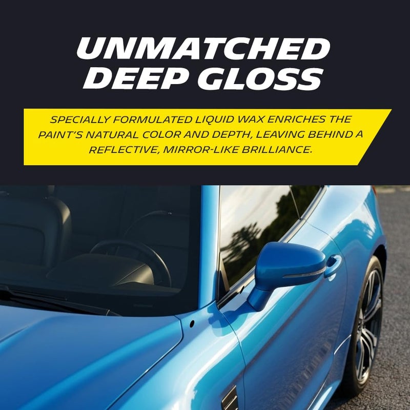 Michelin Liquid Wax Polish 500ml Deep Gloss Shine & Paint Protection From UV | Hydrophobic Formula Repels Water & Dirt | Easy Application & Long-Lasting Finish Safe on Clear Coat & All Paint Types - Image 4