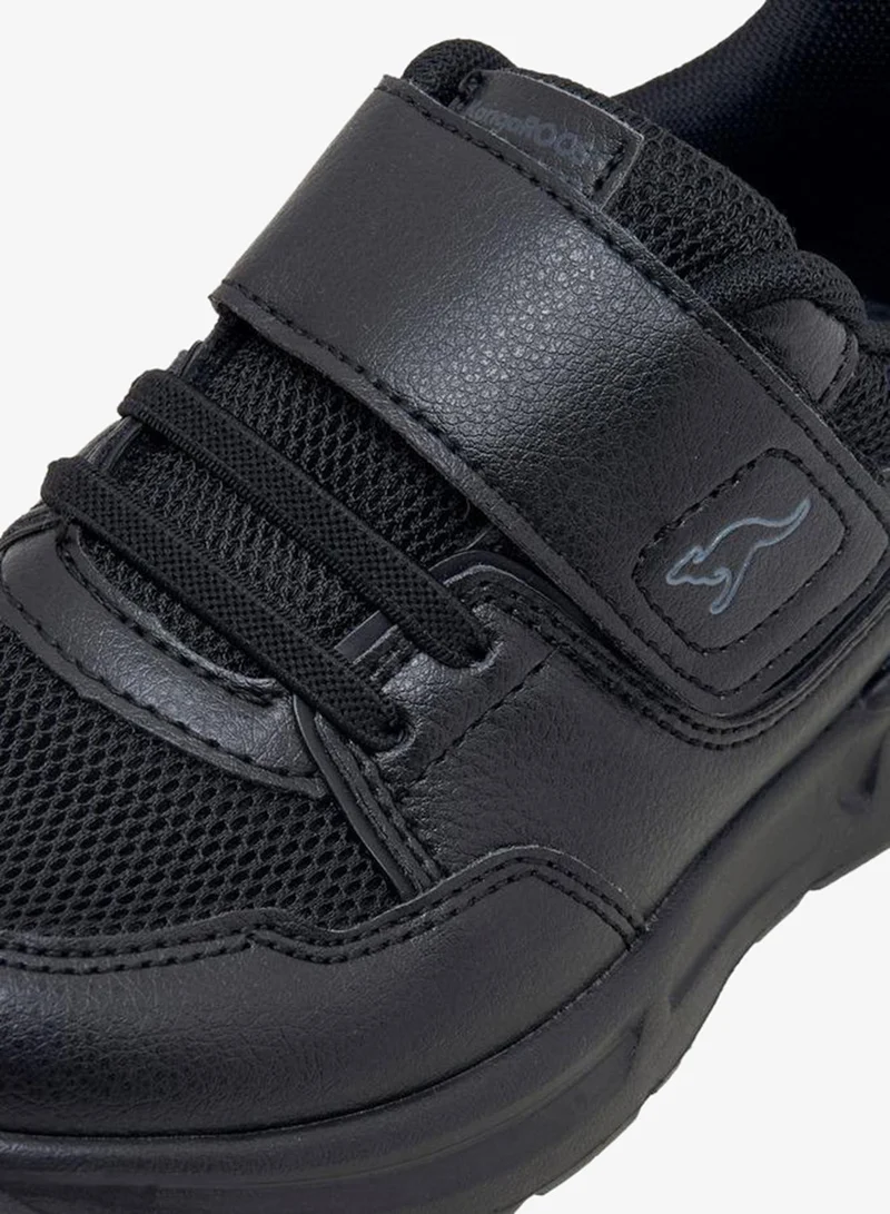 Kangaroos BLACK Boys Hook & Loop School Sports Shoes for Men | Best Price UAE