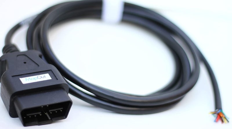 MapOut24 Obd connector cable OBD2 Male Connector cable OBD Diagnostic Extension wire Cable length two meter 16 core cable open plug wire 16 pin obd ultra male connector with wire SMPL062 - Image 1