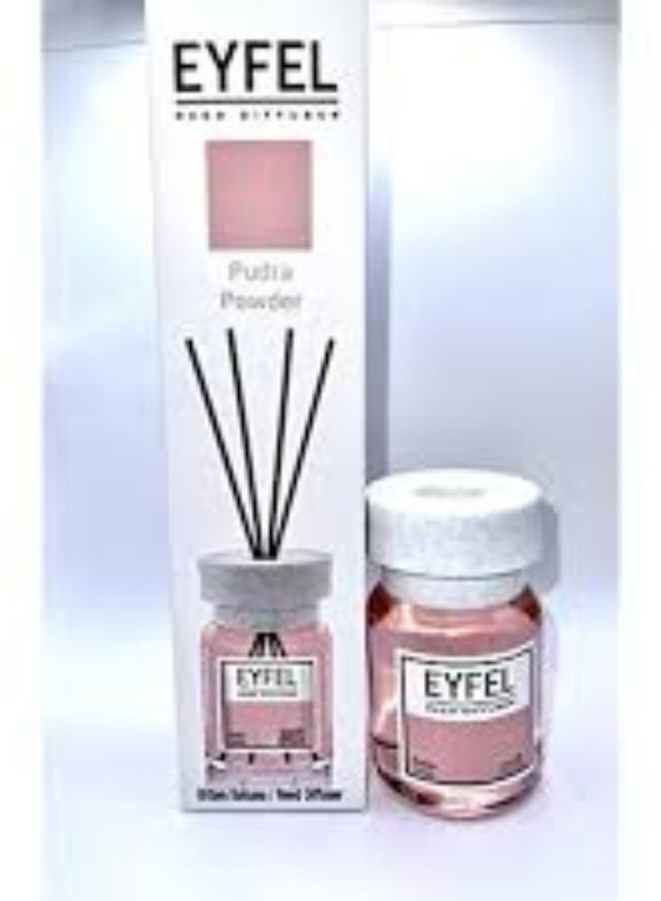 Eyfel Perfume Aroma Diffuser, Home Fragrance With Sticks – Pudra Powder – 120ml - Image 2