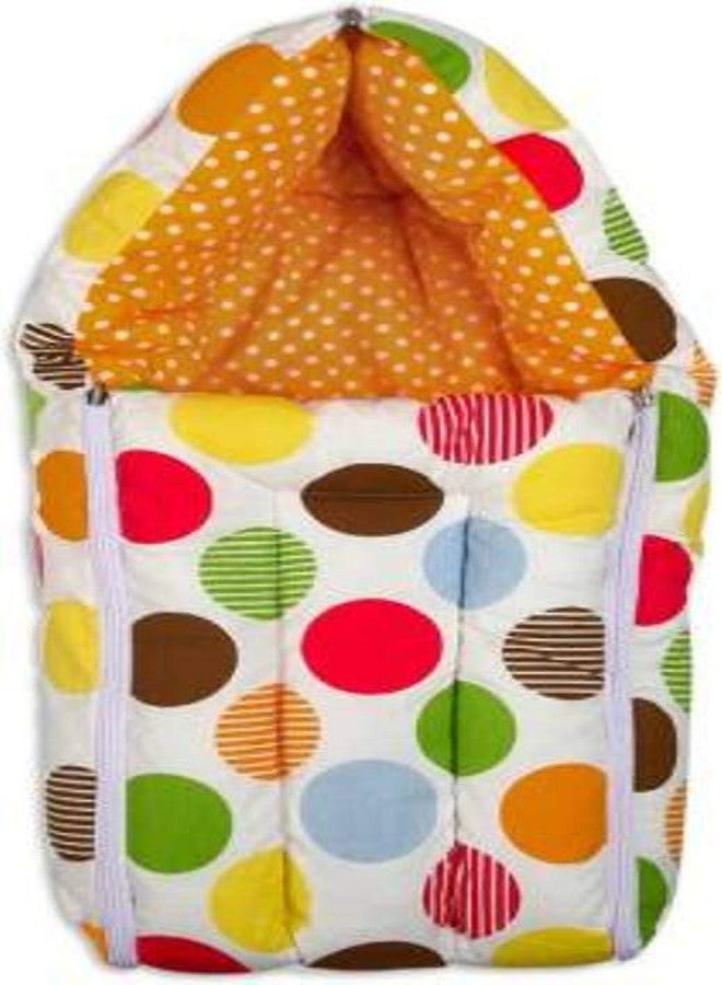 Soul Fiber by Urban Space 100% Cotton Baby Sleeping Bag, Reversible Bag, 3 in 1 Usage Baby Cotton Bed Cum Sleeping Bag, Carry Bag, Baby Wrapper Size - 68 x 50 x 15 cm, 0-12 Months - Image 1