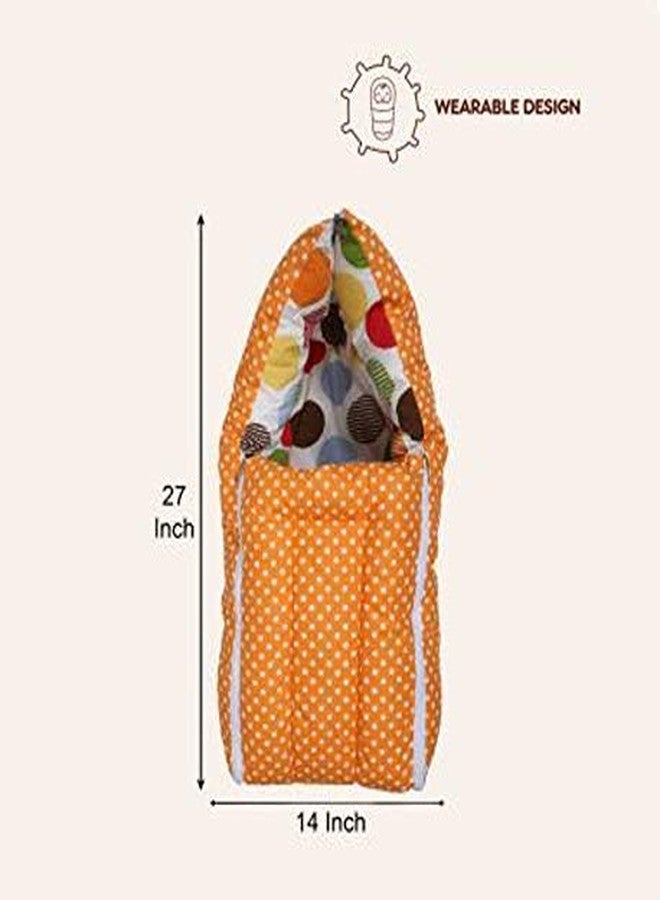 Soul Fiber by Urban Space 100% Cotton Baby Sleeping Bag, Reversible Bag, 3 in 1 Usage Baby Cotton Bed Cum Sleeping Bag, Carry Bag, Baby Wrapper Size - 68 x 50 x 15 cm, 0-12 Months - Image 2