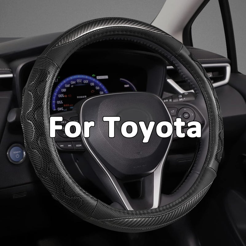 GIANT PANDA Steering Wheel Cover for Toyota Auto Car Steering Wheel Cover for Toyota Highlander Rav4 Corolla CamryStandard Size  Gray
