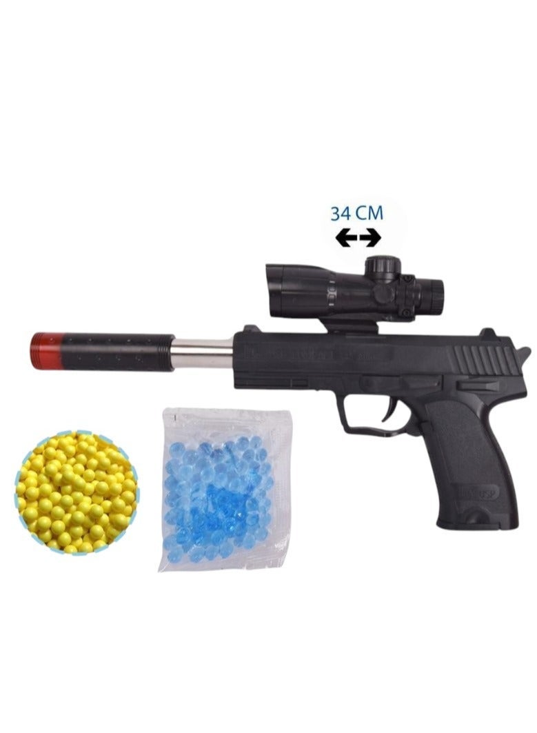 Lightweight Pistol Toy Gun For Kids With Bullets And Laser Light