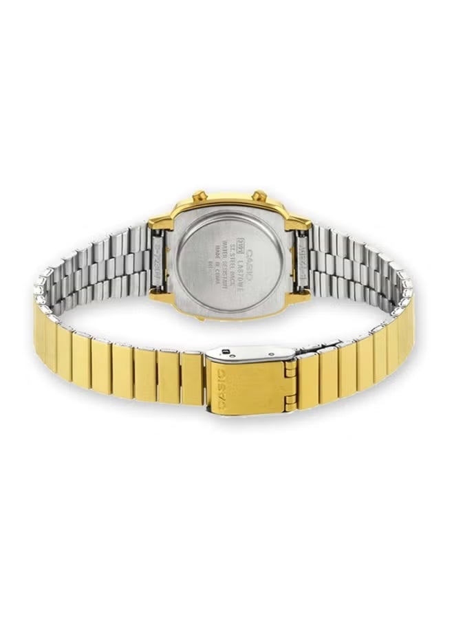 CASIO Vintage LA670WGA-1DF Mini Digital Watch for Women | Petite Gold-Tone Stainless Steel | Preset Countdown Timer, Alarm, Water Resistant | Classic Small Retro Wrist Watch - Image 4