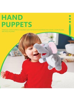General Hand puppet, cute and soft animal plush toy |Removable mouth plush toy for pretend play, baby plush toy for performance theater, birthday gift  - Image 2