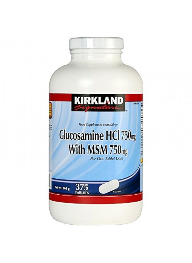 Kirkland Signature Kirkland Signature Extra Strength Glucosamine Extra Strength HCl with MSM, 375 Tablets by Extra Strength Glucosamine Extra Strength HCl with MSM  - Image 2