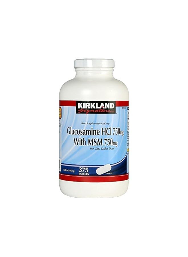 Kirkland Signature Kirkland Signature Extra Strength Glucosamine Extra Strength HCl with MSM, 375 Tablets by Extra Strength Glucosamine Extra Strength HCl with MSM  - Image 1