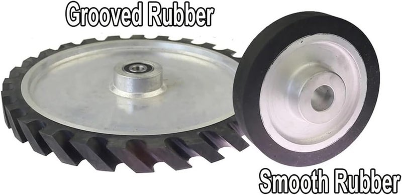 Rubber Contact Wheel For Belt Grinder – 1 Piece, 25mm Wide, Diameter 150–350mm(6202 installed 15,350x25mm) - Image 4