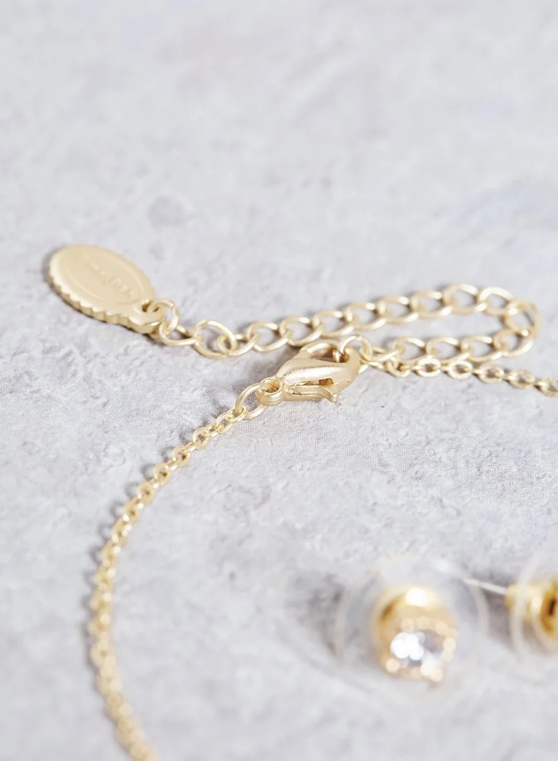 Funky Fish Hamsa Bracelet + Earrings Set
